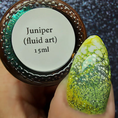 Juniper (LE) - Fluid Art Polish by Baroness X