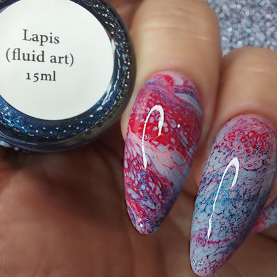 Lapis (LE) - Fluid Art Polish by Baroness X