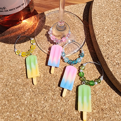 Ice Cream - Popsicles #1 Wine Charms | Gracie Jay & Co.