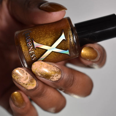 Glam - Fluid Art Polish - Metallic Gold by Baroness X