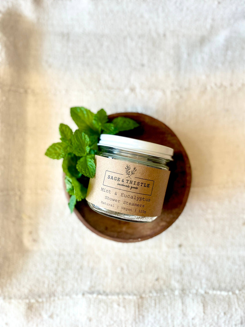 Shower Steamers (Mint & Eucalyptus) by Sage & Thistle